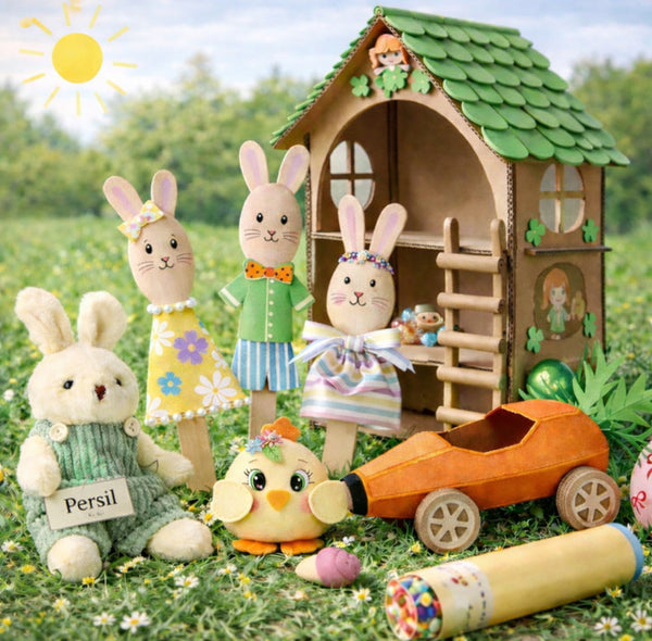 Coffret d'activités du Lapin 🐰 de Pâques - L’ Aventure de Persil 💛 (3-10ans, édition 2026)