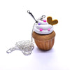 Collier sautoir cupcake biscuit