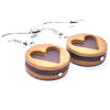 Boucles d'oreilles biscuit miroir chocolat