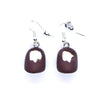 Boucles d'oreilles tête au choco