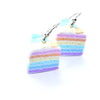 Boucles d'oreilles rainbow cake