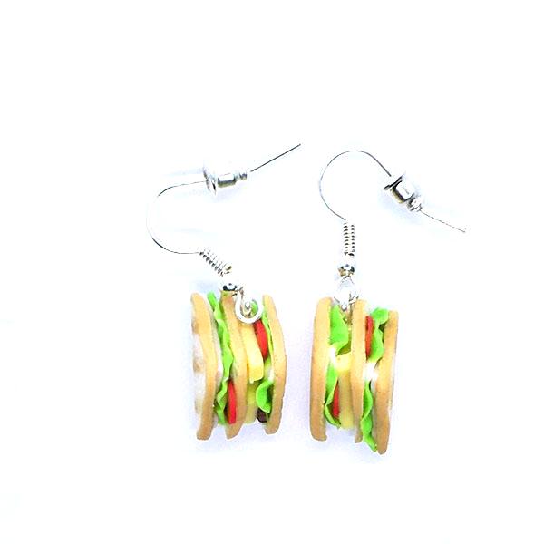 Boucles d'oreilles club sandwich