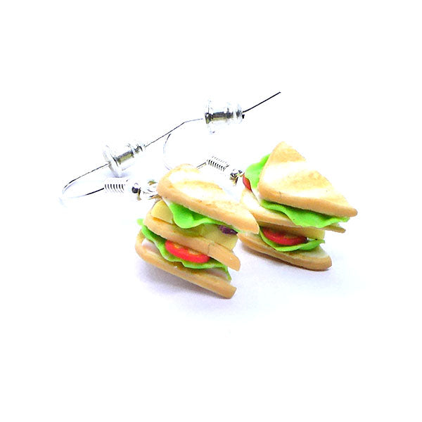 Boucles d'oreilles club sandwich