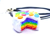 Collier rainbow cake