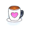 Tasse à café coeur