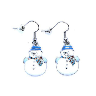 Bonhomme de neige blanc et bleu