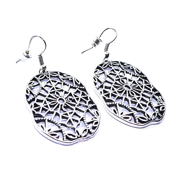 Pendentif bohème argenté vieilli