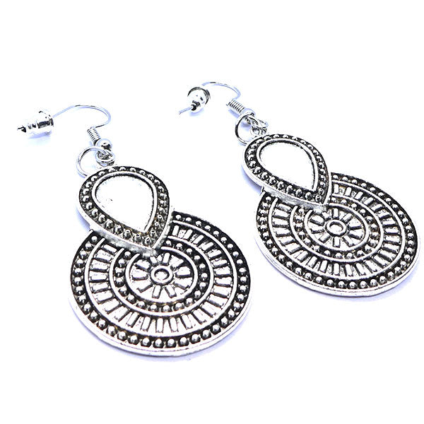 Pendentif disque et goutte inversée bohème
