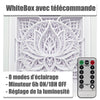 Tableau lumineux WhiteBox™ Mandala lotus