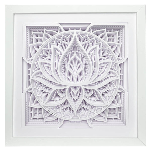 Tableau lumineux WhiteBox™ Mandala lotus